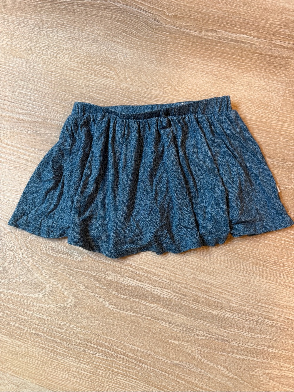 Posh Peanut Charcoal Gray Flare Skort